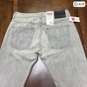 Levi's Men's Light Gray Skinny Jeans